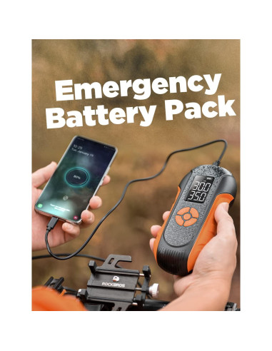 Bomba de Bicicleta Eléctrica LISEN 150 PSI Inalámbrica 0.54 kg