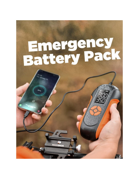 Bomba de Bicicleta Eléctrica LISEN 150 PSI Inalámbrica 0.54 kg