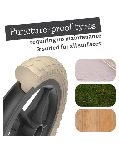 Bicicleta de Equilibrio Chillafish Charlie 10" Negra Ajustable