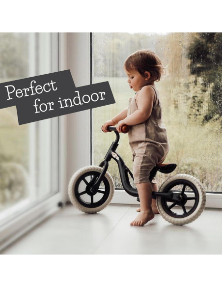 Bicicleta de Equilibrio Chillafish Charlie 10" Negra Ajustable