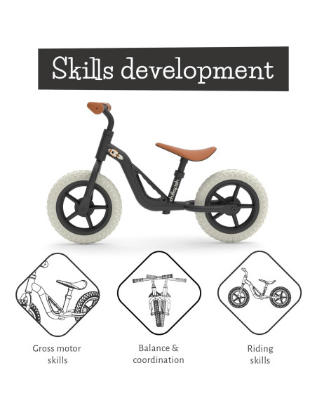 Bicicleta de Equilibrio Chillafish Charlie 10" Negra Ajustable