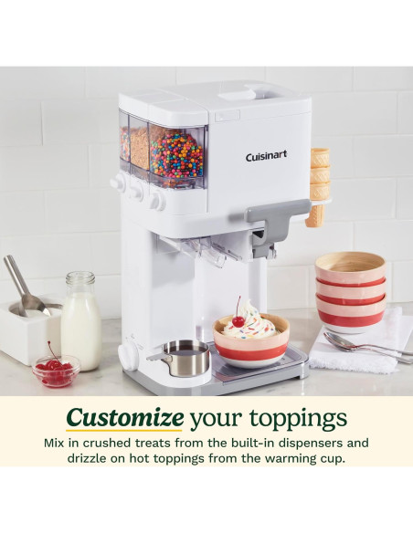 Máquina de Helados Cuisinart Mix It In 1.42L Blanca
