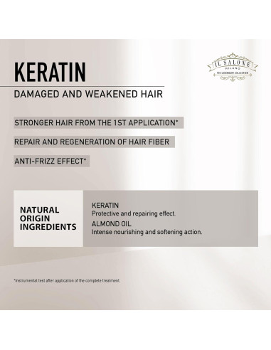 Máscara de Cabello de Queratina Il Salone Milano 250 ml