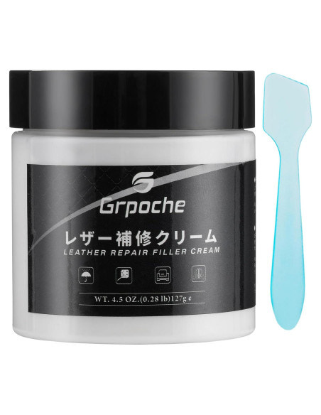 Relleno de Cuero Grpoche 127g para Reparar Agujeros y Rayones Relleno de Cuero Grpoche 127g para Reparar Agujeros y Rayones