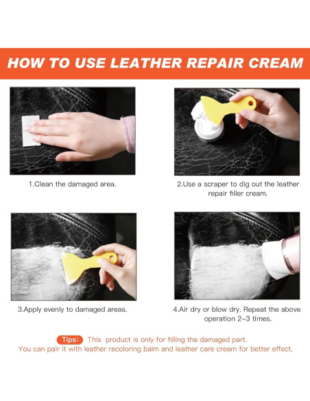 Relleno de Cuero Grpoche 127g para Reparar Agujeros y Rayones Relleno de Cuero Grpoche 127g para Reparar Agujeros y Rayones
