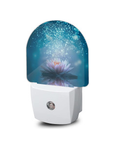 Luz Nocturna LED AOWULA Flor de Loto Enchufable 9.5x6x5 cm