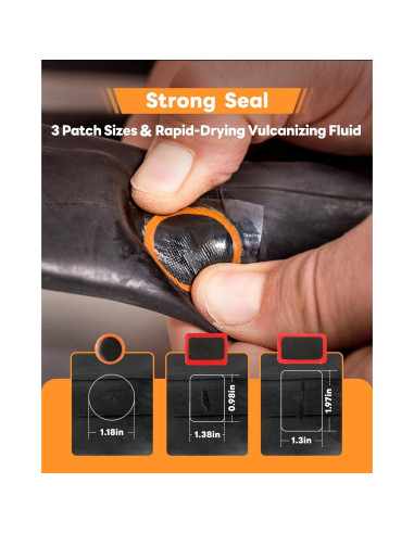 Kit de reparación de neumáticos de bicicleta Hdnbsp 35 piezas