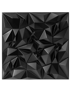 Paneles Difusores Acústicos TroyStudio 50x50cm 12 Pcs PVC Negro