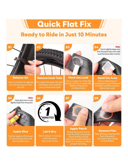 Kit de reparación de neumáticos de bicicleta Hdnbsp 35 piezas