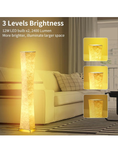 Lámpara de Pie Chiphy SF211-107, Regulable 132 cm, 3 Niveles de Brillo 2