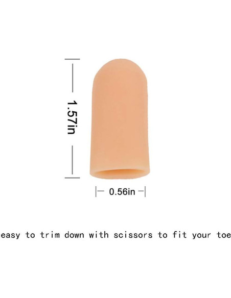 16 Protectores de Dedos Conpru para Callos y Ampollas Beige