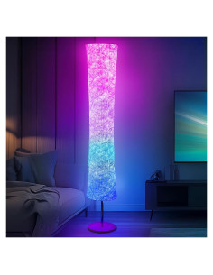 Lámpara de Pie LONRISWAY 147.8 cm RGB Dimmable Control Remoto
