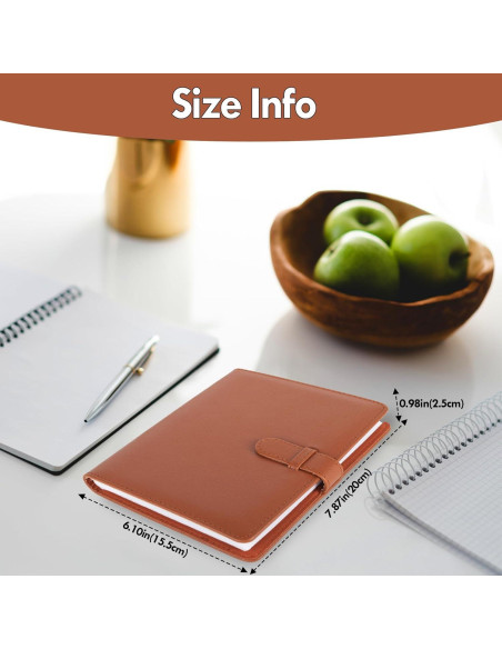 Álbum de Fotos Vintage HIYQIN 80 Bolsillos Cuero PU Marrón