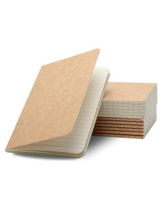 Cuadernos de Bolsillo TWONE, 12 Pzs, Tapa Blanda, 30 Hojas