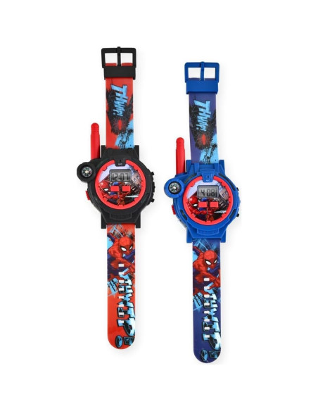 Reloj Walkie Talkie Spiderman Recargable para Niños 200m