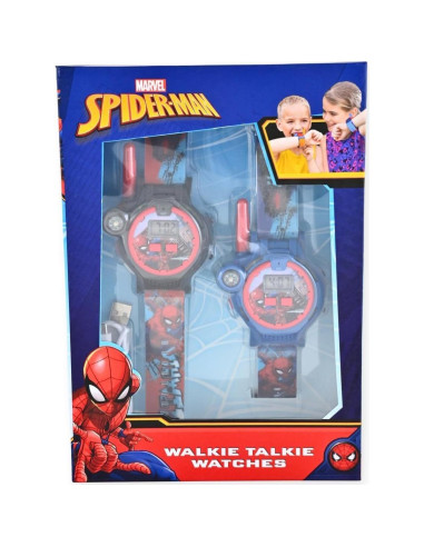 Reloj Walkie Talkie Spiderman Recargable para Niños 200m