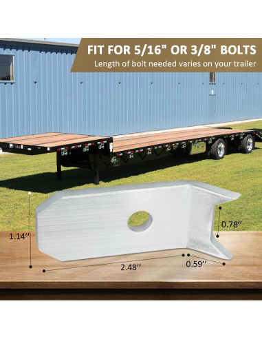 48 Clips de Sujeción para Suelo de Remolque SAQXK Acero