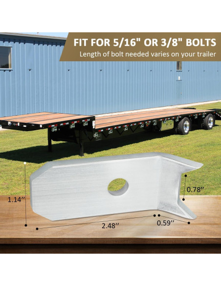 48 Clips de Sujeción para Suelo de Remolque SAQXK Acero