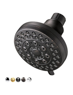 Cabezal de Ducha de Lluvia DLymtrx 4" 5 Funciones Bronce