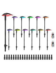 Luces de Camino RGBW DOREIO 5W 12 Paquete IP66 Jardín