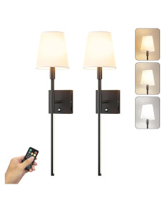 Aplique de Pared LED Recargable Aoceley 68cm 11000mAh Regulable