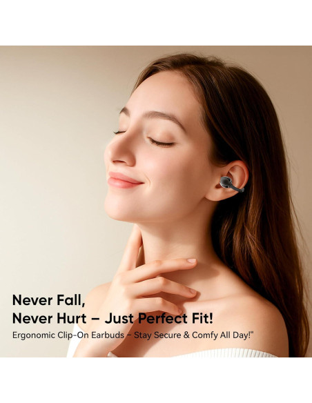 Auriculares Inalámbricos FVYAO F02 Bluetooth 5.4 IPX5 Negro