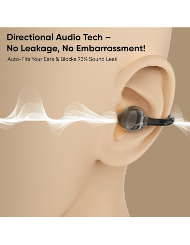 Auriculares Inalámbricos FVYAO F02 Bluetooth 5.4 IPX5 Negro