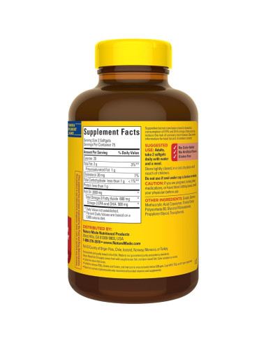 Nature Made Aceite de Pescado Omega 3 1000mg 150 Cápsulas