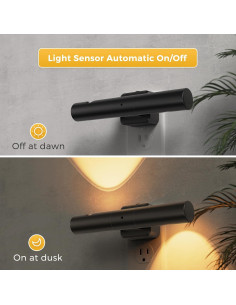 Luz Nocturna LED LOHAS 2-Pack, Regulable 0-100Lm, 3000K 2