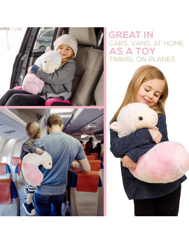 Almohada de Cinturón de Seguridad XDEMODA Llama Blanca 317g