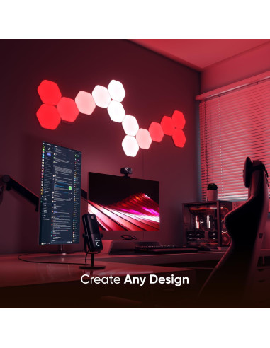 Luces de Pared LED Nanoleaf Shapes 7 Hexágonos RGBW