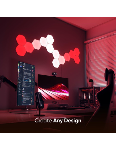 Luces de Pared LED Nanoleaf Shapes 7 Hexágonos RGBW