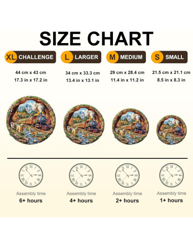 Rompecabezas de Madera KAAYEE 3D Perros y Trenes 100 Piezas