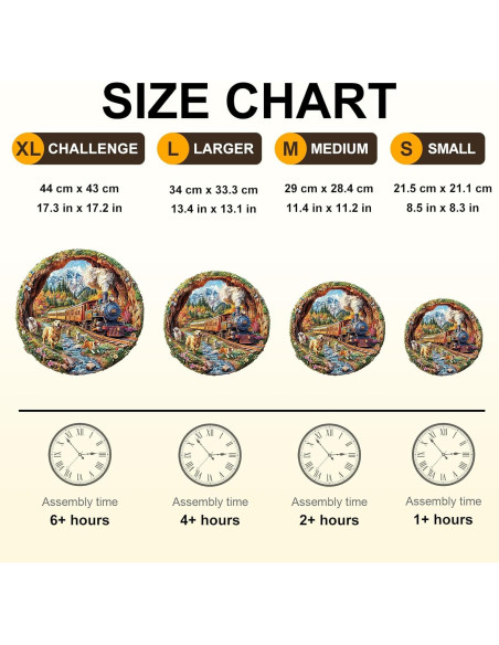 Rompecabezas de Madera KAAYEE 3D Perros y Trenes 100 Piezas