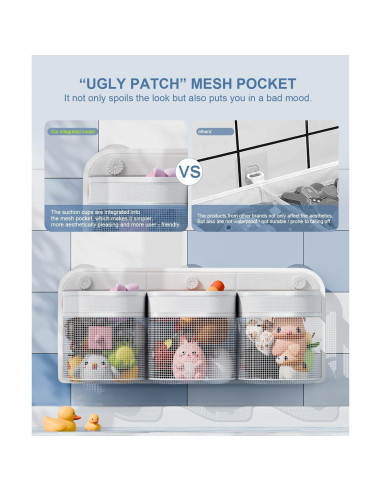 Organizador de Juguetes de Baño Y.duck con Malla Transpirable