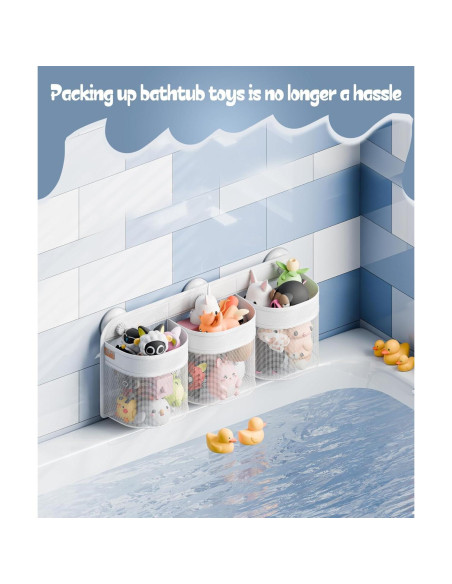 Organizador de Juguetes de Baño Y.duck con Malla Transpirable