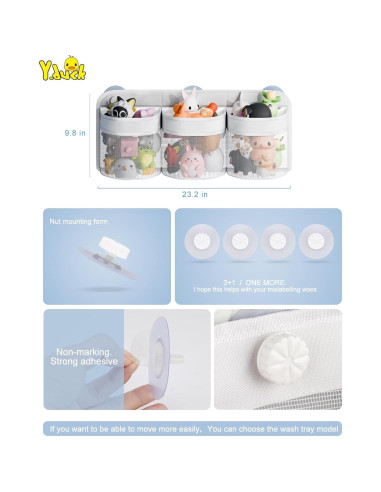 Organizador de Juguetes de Baño Y.duck con Malla Transpirable
