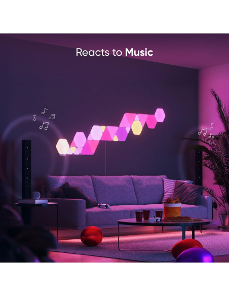 Luces de Pared LED Nanoleaf Shapes 7 Hexágonos RGBW