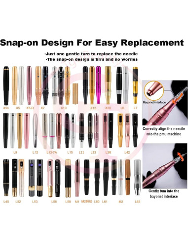 30 Agujas de Tatuaje Desechables TgoBeauty 0.18mm 1P para Maquillaje