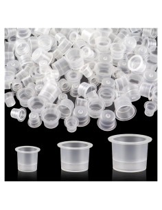 300 Tapas de Tinta para Tatuajes TKYZMS - 100 Grandes, 100 Medianas, 100 Pequeñas