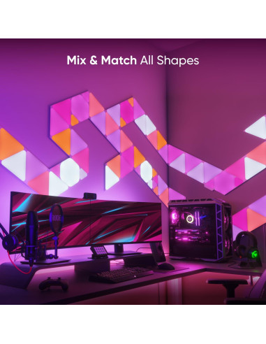Luces de Pared LED Nanoleaf Shapes 7 Hexágonos RGBW