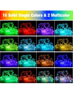 Luces de Cuerda LED 30m Nazuwke, 300 LEDs Multicolor IP68 2