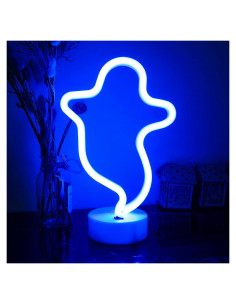 Letrero de Neón LED ENUOLI Fantasma Decoración Halloween