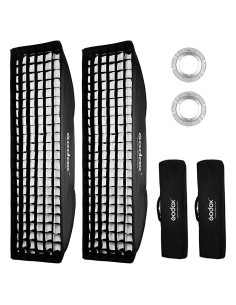 Godox Softbox 2PCS 30x120cm Montaje Bowens Iluminación