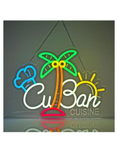 Letrero de Neón LED Cocina Cubana CNBEYOUNG 40.9x30.9 cm