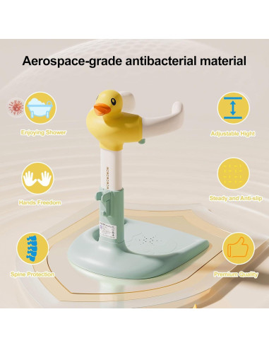 Estante de Baby Shower Makamsui Ajustable Verde Pato Antideslizante