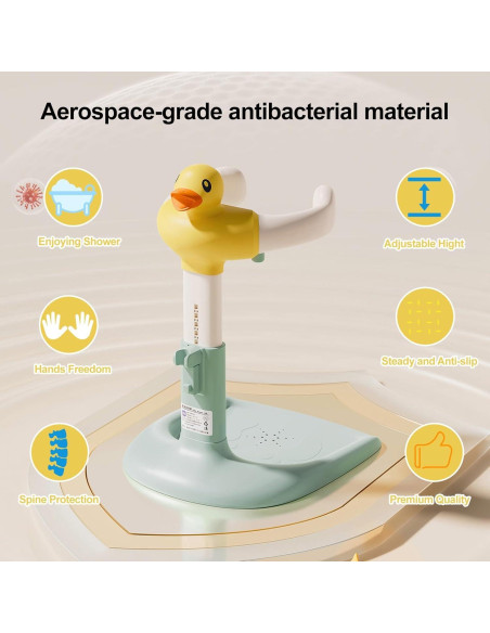 Estante de Baby Shower Makamsui Ajustable Verde Pato Antideslizante