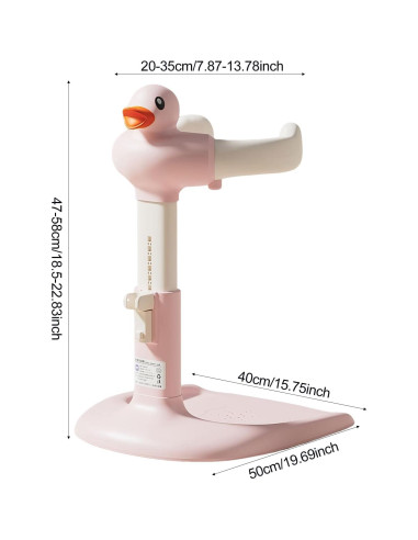 Estante de Baby Shower Makamsui Ajustable Verde Pato Antideslizante