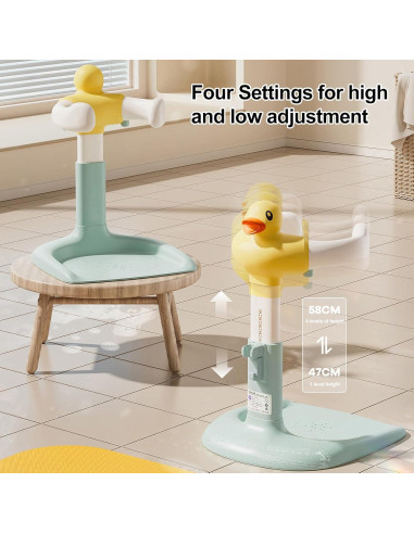 Estante de Baby Shower Makamsui Ajustable Verde Pato Antideslizante