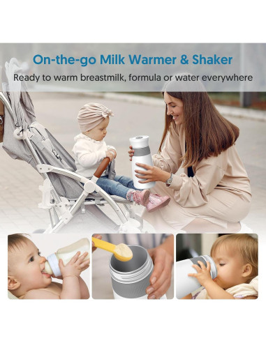 Calentador y Mezclador de Leche Portátil Bellababy 295 ml